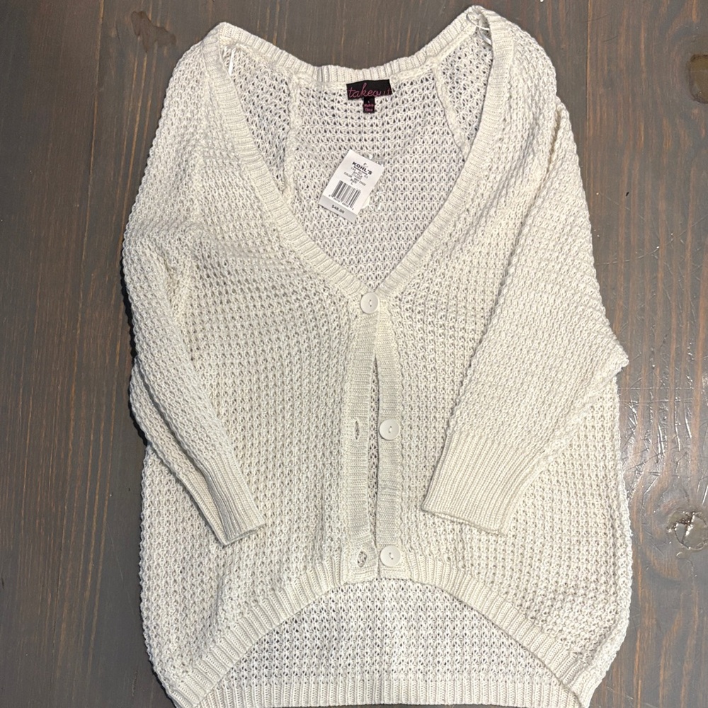 Love Tree Cream Cardigan Sweater